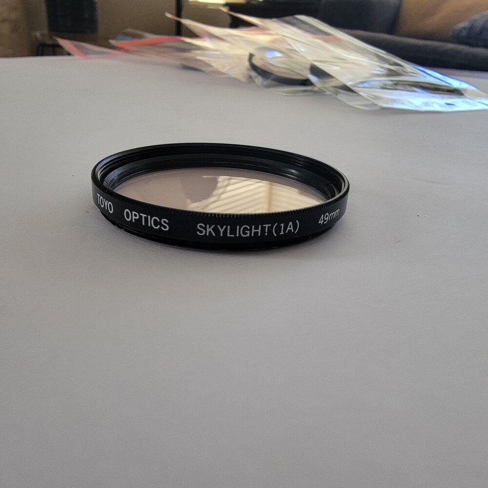 Toyo Optics Skylight (1A) 49mm Black UV Filter Non-Reflex For Camera Lens
